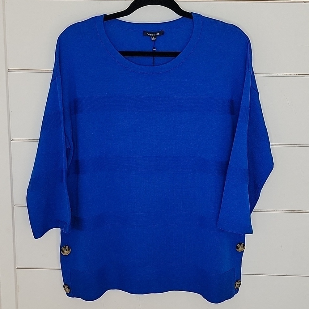 NWT Vision 155 large royal blue sweater